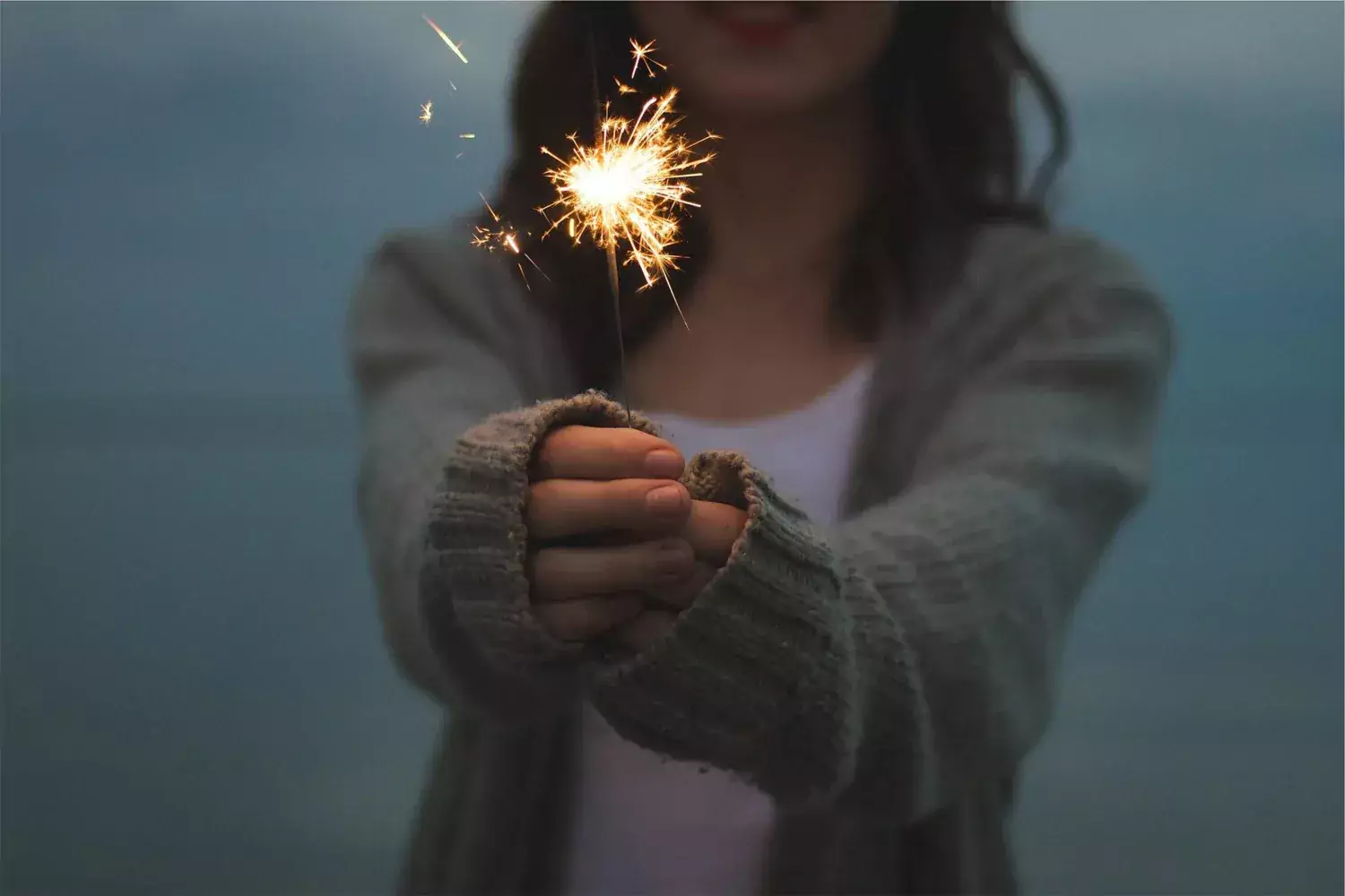 Sparkler. Decorative/genre image to illustrate donation/gift.