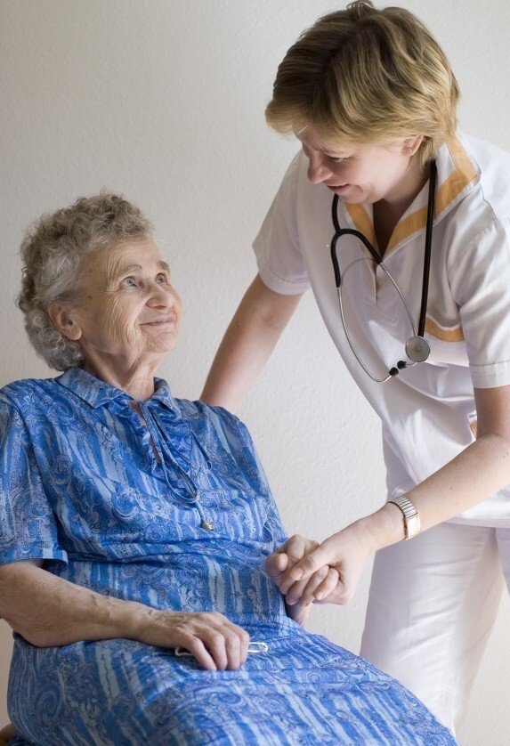 Genre image of women in elderly care