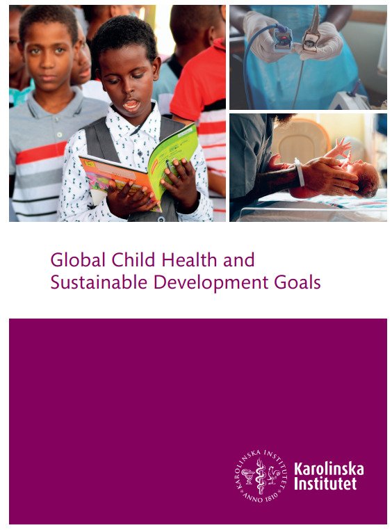 Global Child Health and Sustainable Development Goals team brochure