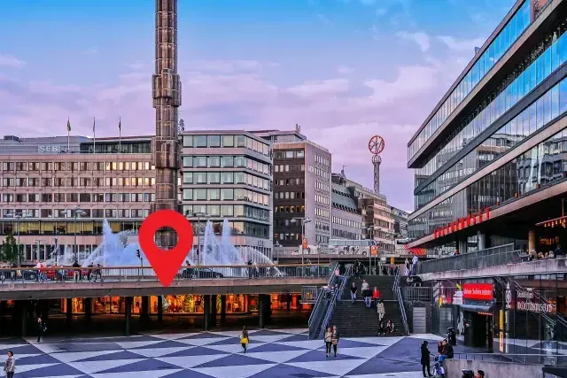 Fotograf över sergels torg