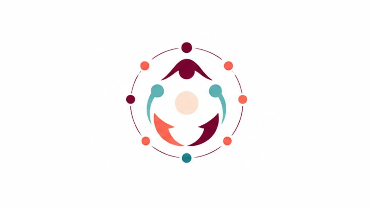 A protective ring of nodes around a central core. A focus on support and a sense of belonging.