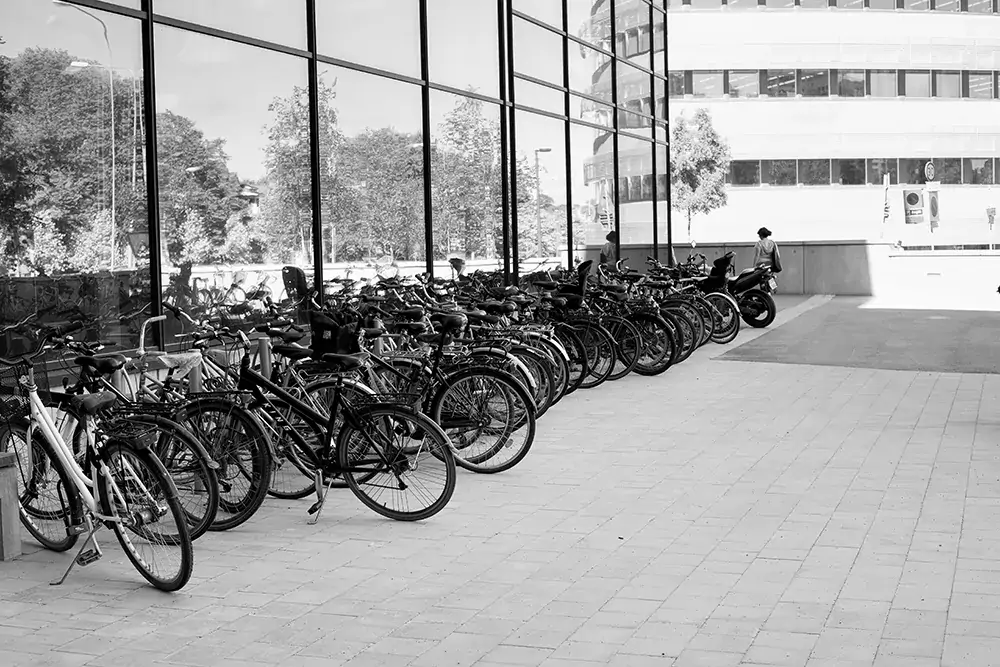 Bicycles outside Widerströmska building