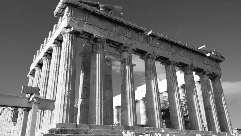 Pillars of Parthenon, Athens.