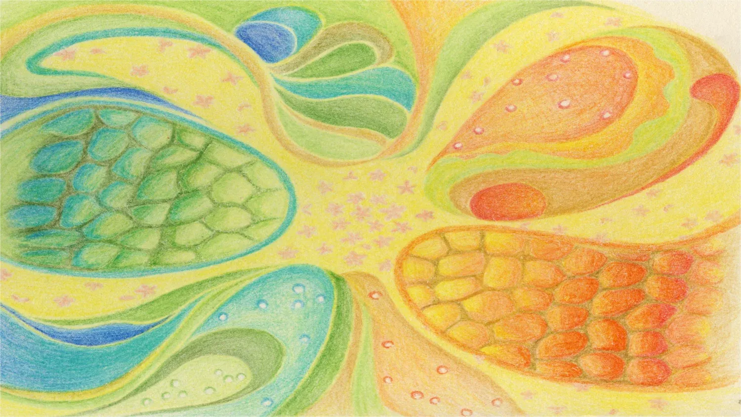 a wound as a place of renewal, where keratinocytes, immune cells, and fibroblasts come together in a quiet choreography of repair. It celebrates the hope and quiet magic of healing, where many small acts of life weave damaged tissue back into wholeness.
