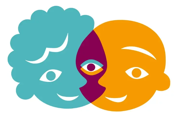 Illustration med logotyp för forskningsprogram Lika Liten skapad av Lotta Sjöberg.