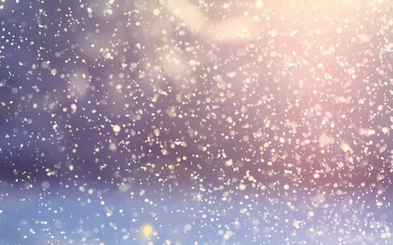 Bild på glittrande snö