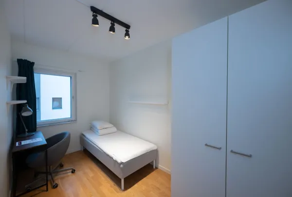 Picture of a room in shared apartment, KI Residence Flemingsberg.