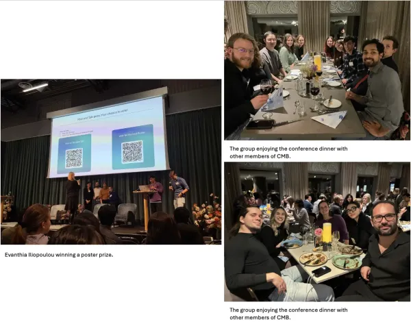 Dinner with a bunch of people.