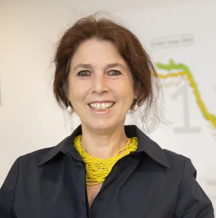 Claudia Hanson smiling.
