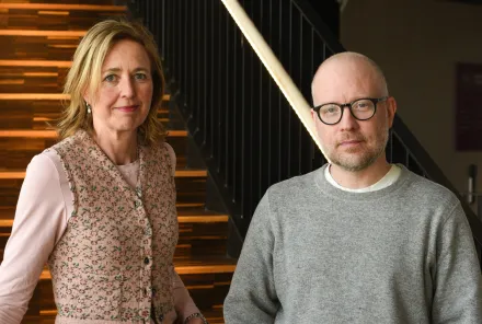 Portrait of Cecilia Odlind and Johan Åhlén