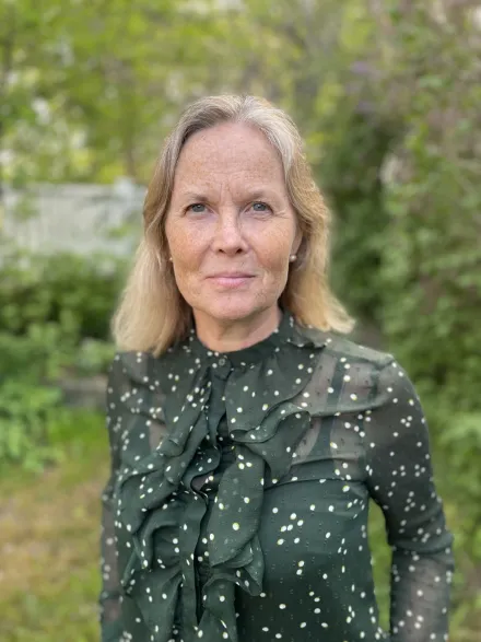 Porträtt av Åsa Thurfjell, doktorand vid avdelningen för allmänmedicin och primärvård, NVS.