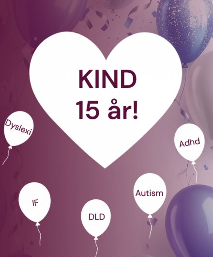 Ett hjärta med texten KIND