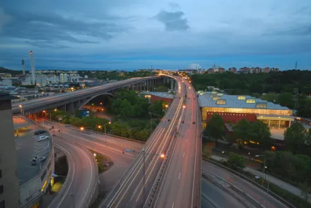 Vägnät i Skanstull, Stockholm.