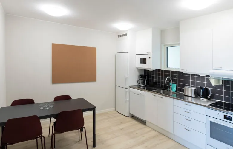 Common kitchen in a shared 2-bedroom apartment, KI Residence Solna