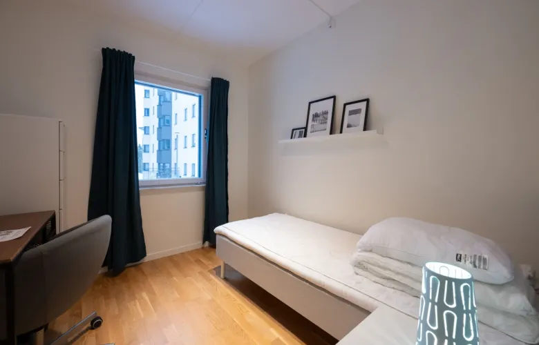 Picture of single room in shared 4-bedroom apartment, KI Residence Flemingsberg.